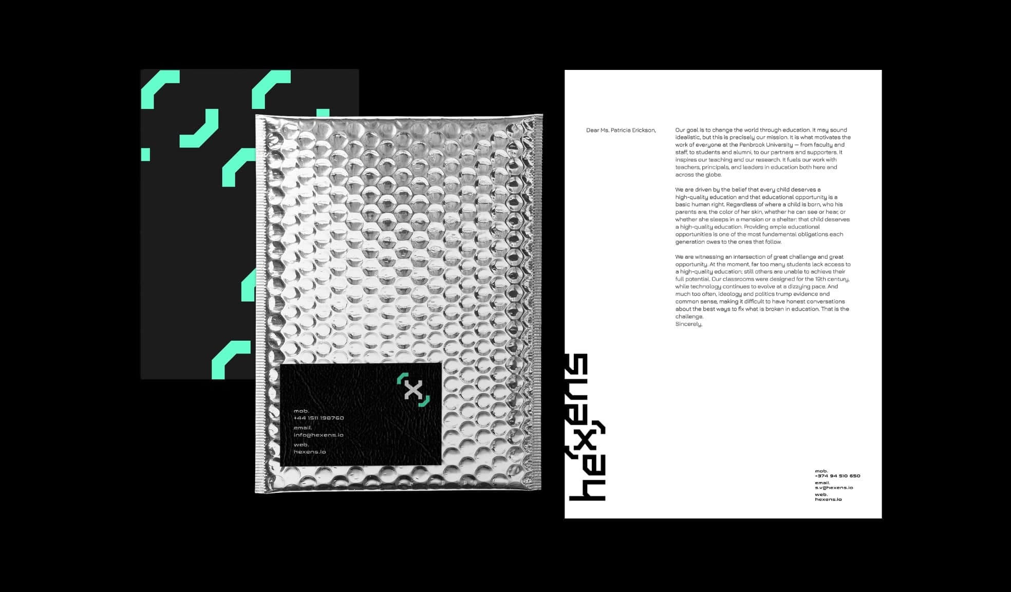 Concept Portfolio hexens branding stationery