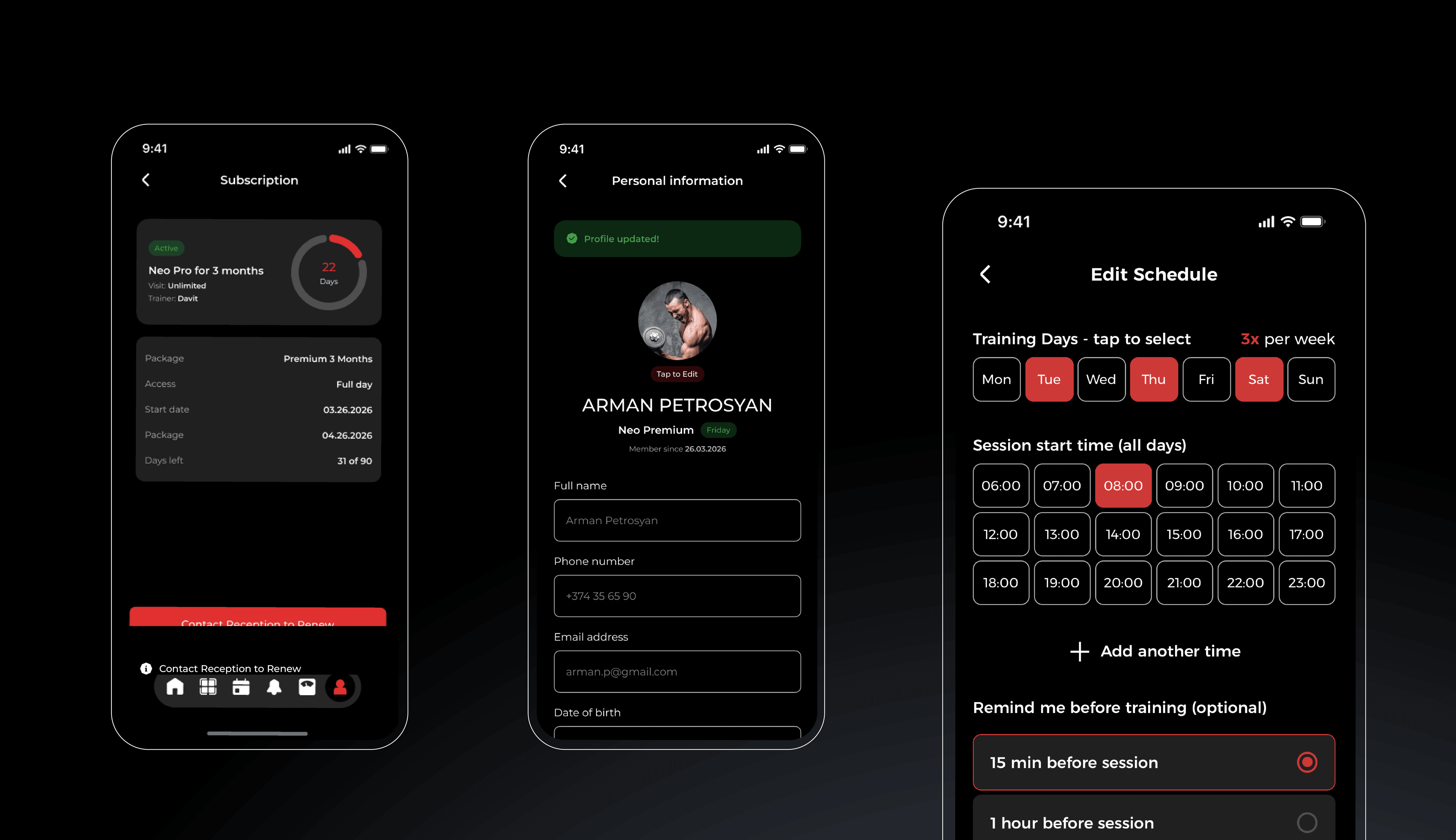 neogym screen 11